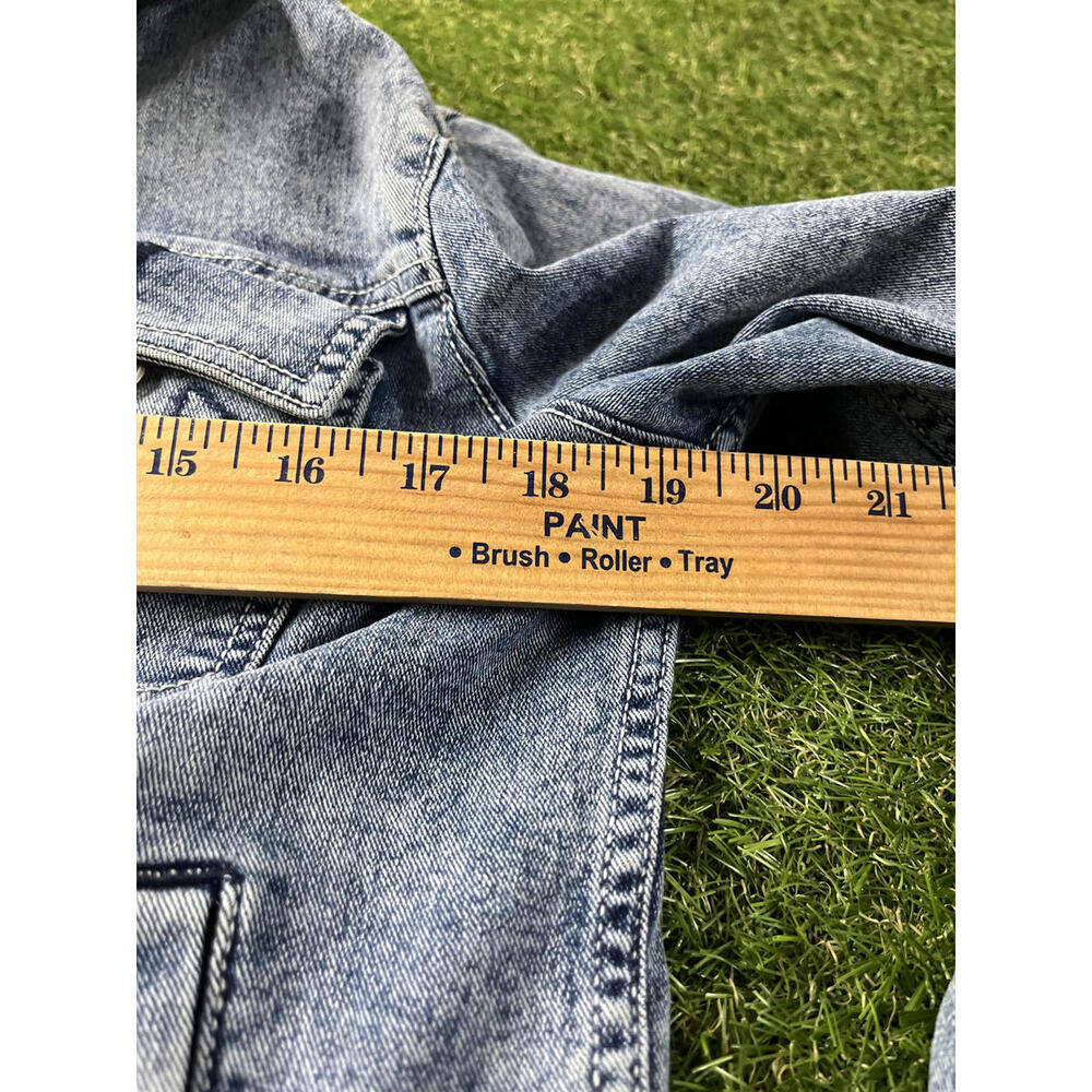 True Religion Brand Jeans Juniors Large Jean Jacket Denim - Picture 11 of 12